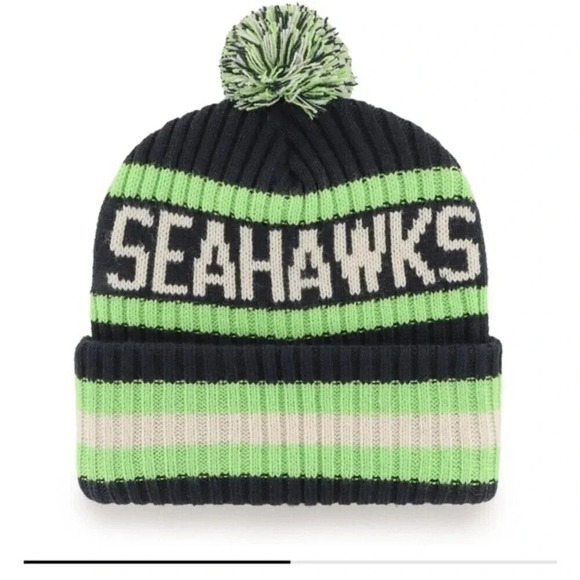 SEATTLE SEAHAWKS BERING '47 CUFF KNIT BEANIE - Picture 2 of 6